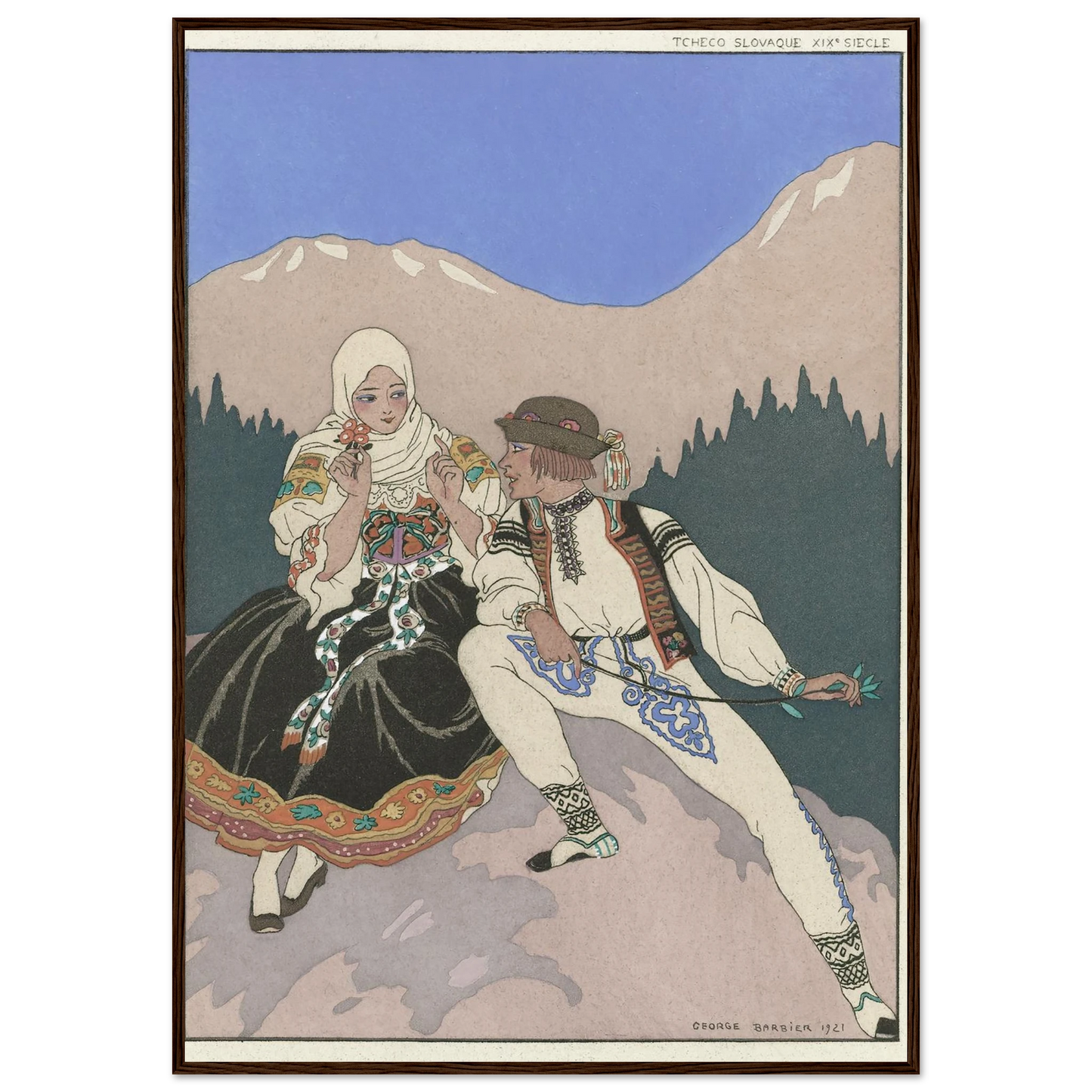 Le Langage des Fleurs (1921) Art Print | George Barbier-Quipham Collections