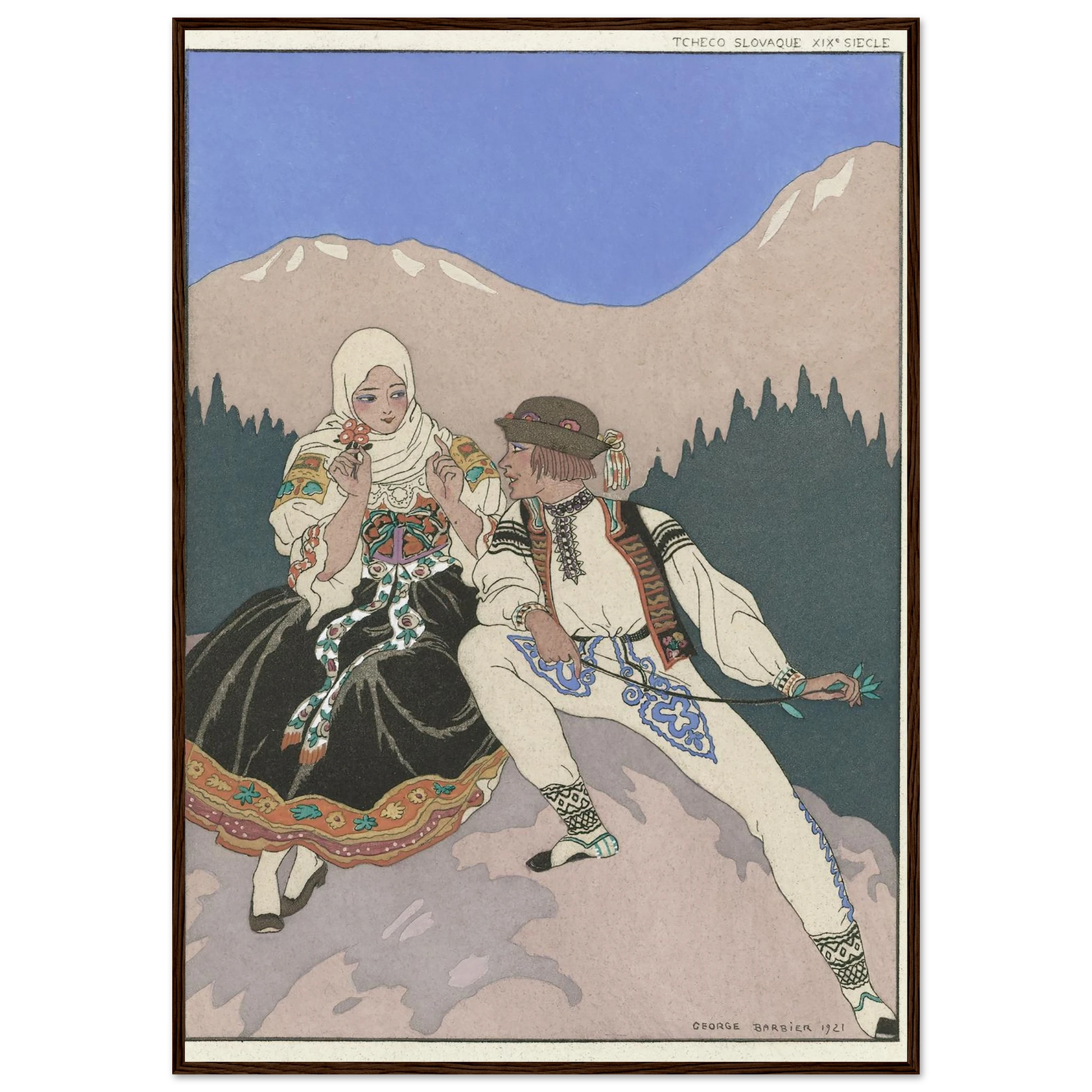 Le Langage des Fleurs (1921) Art Print | George Barbier-Quipham Collections