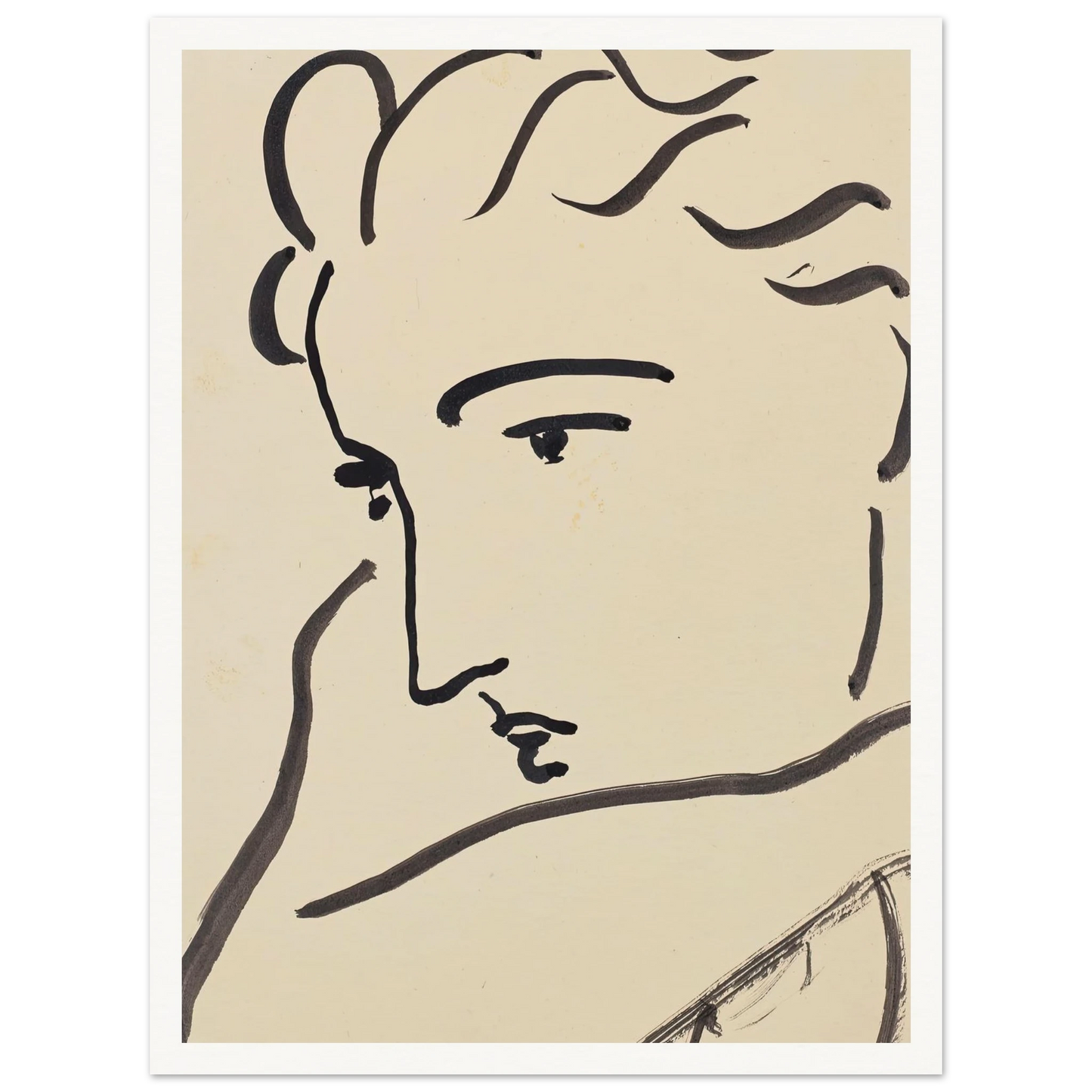 Profil de femme (1946) Art Print | Henri Matisse-Quipham Collections