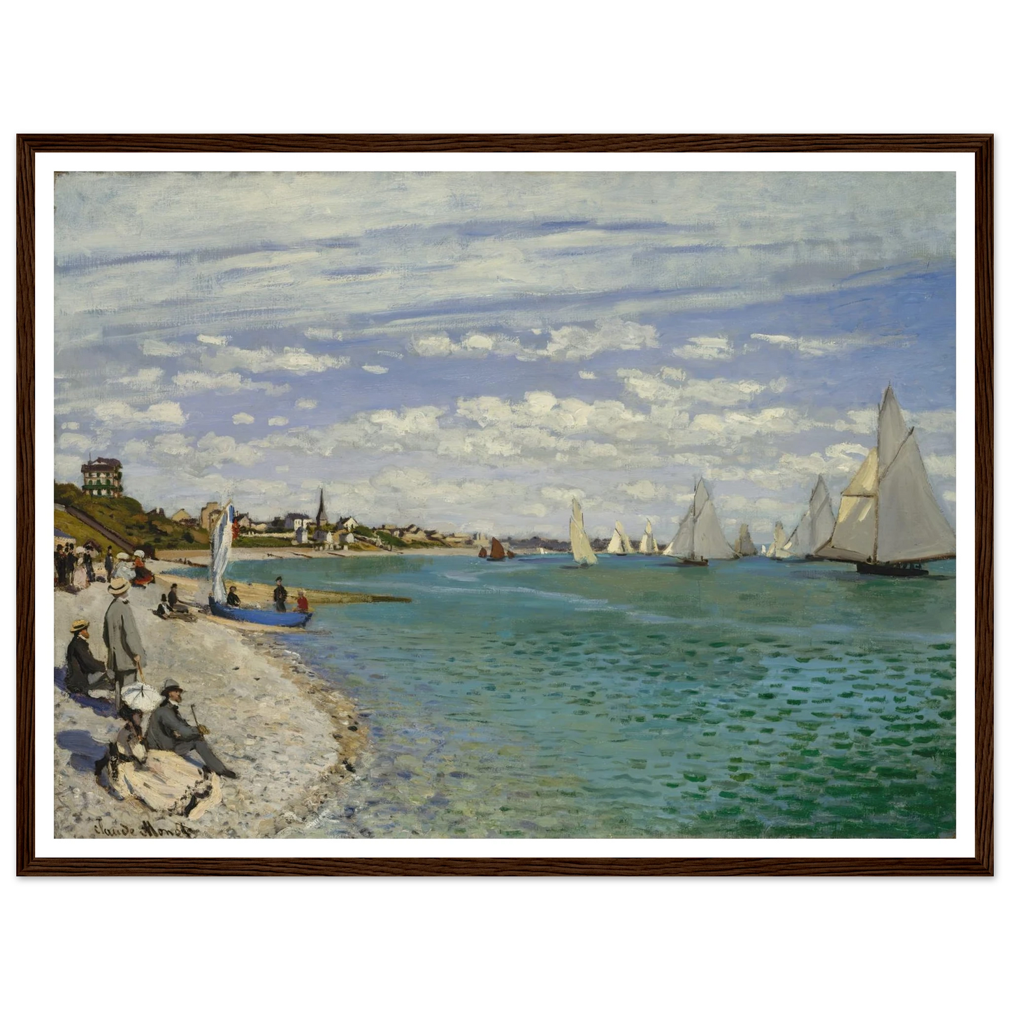 Regatta at Sainte-Adresse (1867) Art Print | Claude Monet-Quipham Collections