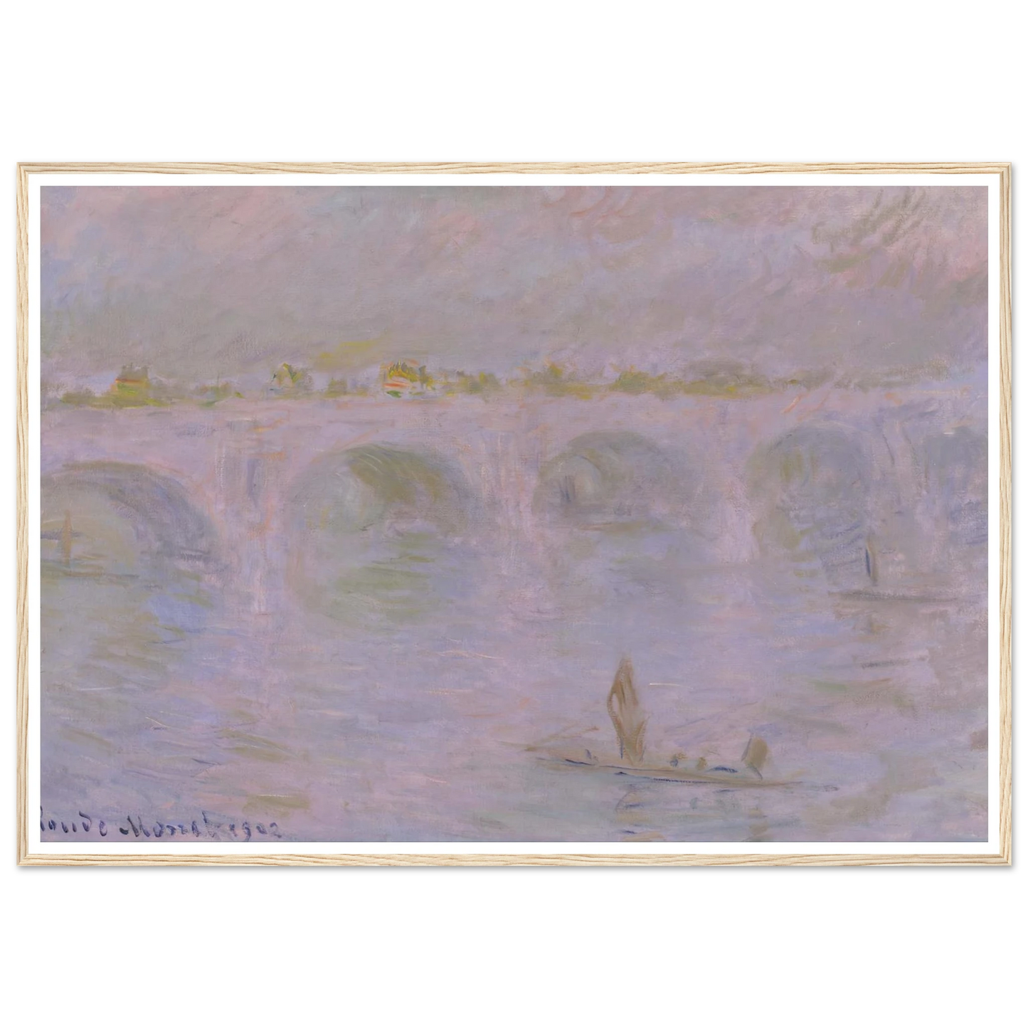 Waterloo Bridge in London (1902) Art Print | Claude Monet-Quipham Collections