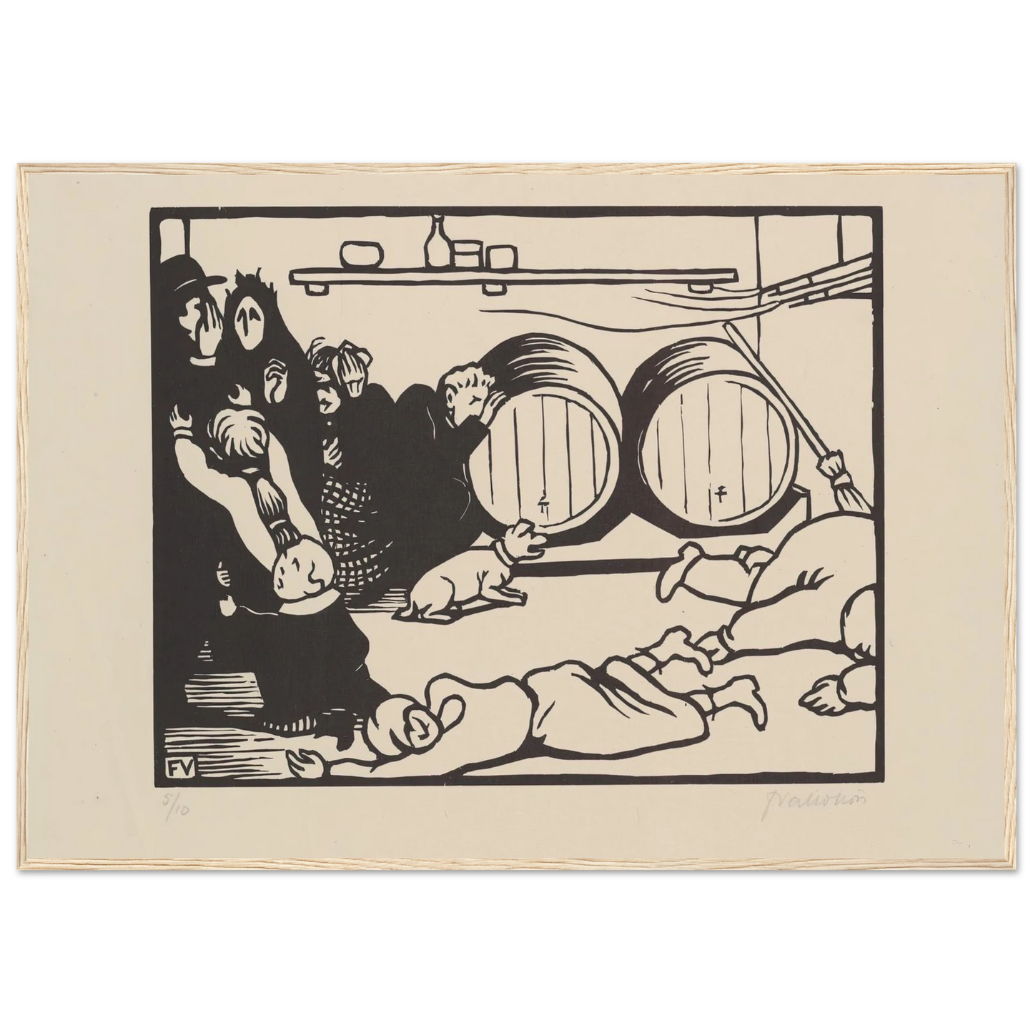 The Civilians (Les Civils) (1916) Art Print | Felix Vallotton-Quipham Collections