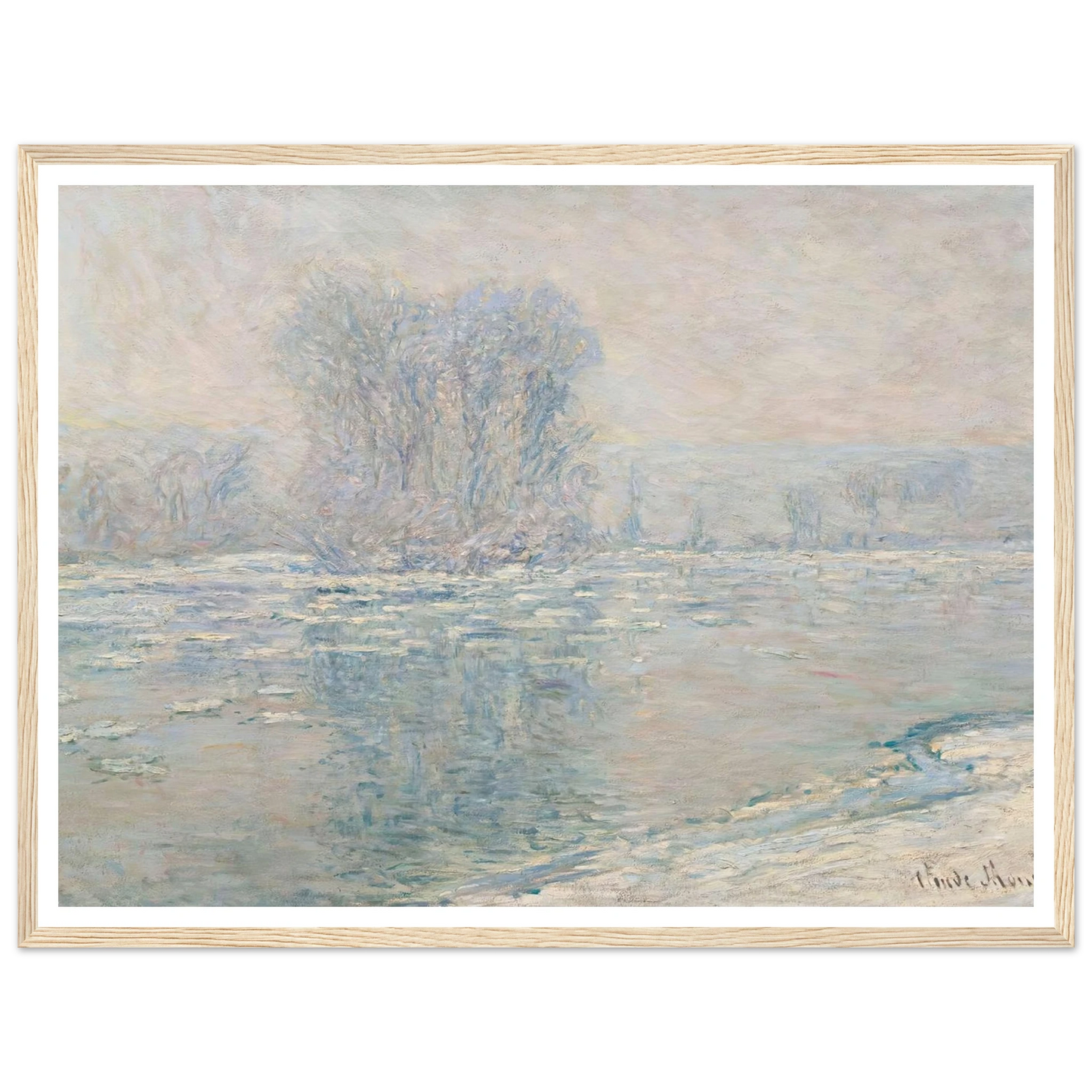 Glaçons, Effet Blanc (1893) Art Print | Claude Monet-Quipham Collections
