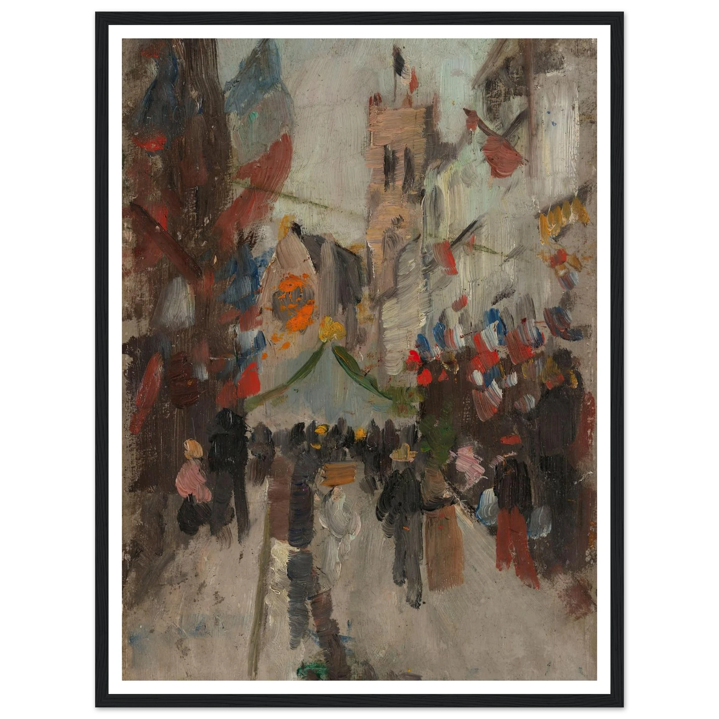 July 14th in Dieppe (1894 - 1898) Art Print | Frits Thaulow-Quipham Collections