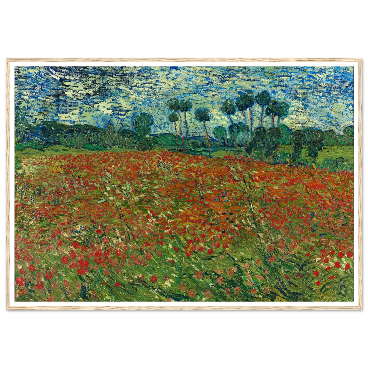 Poppy field Art Print | Vincent van Gogh-Quipham Collections