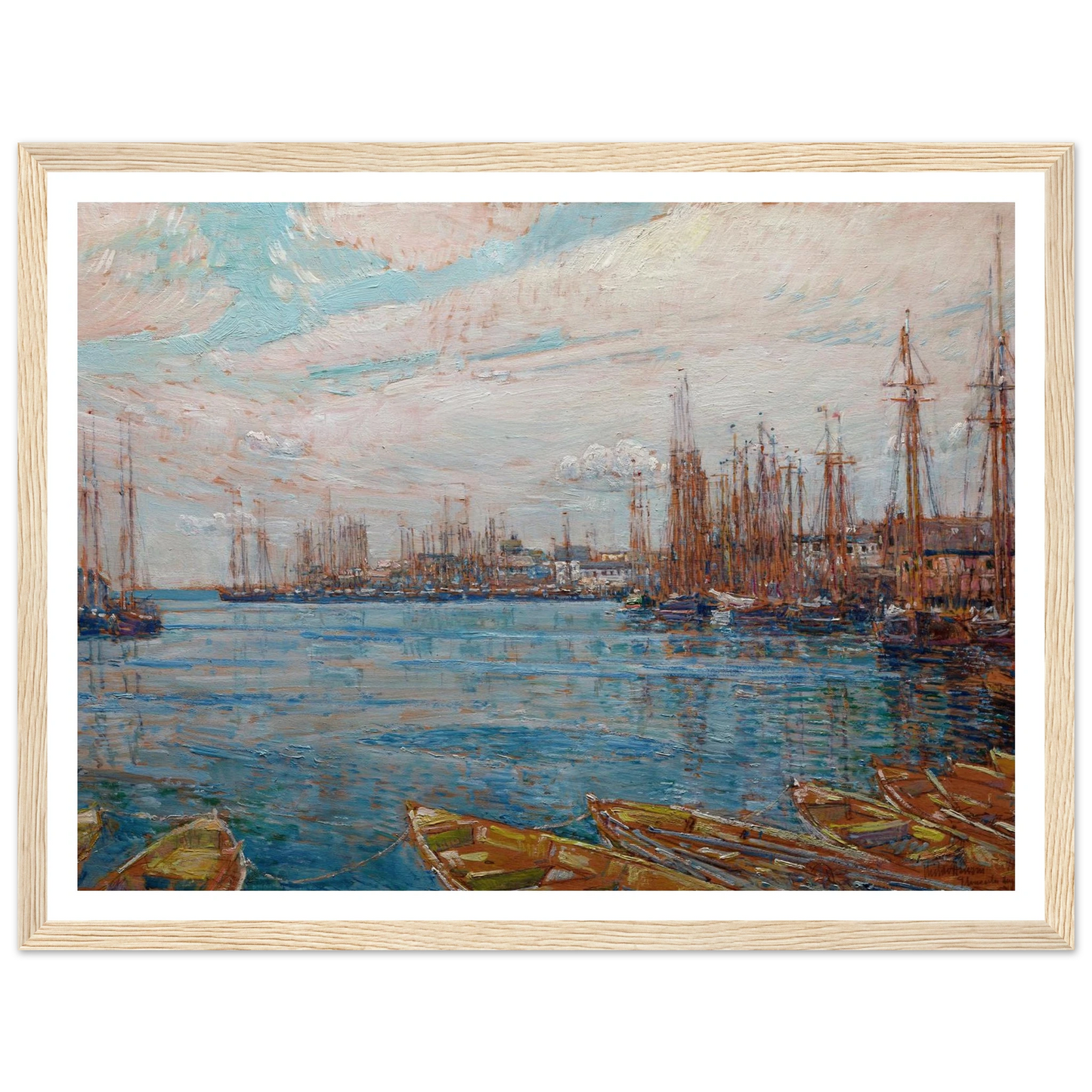 Harbor of a Thousand Masts (1919) Art Print | Childe Hassam-Quipham Collections