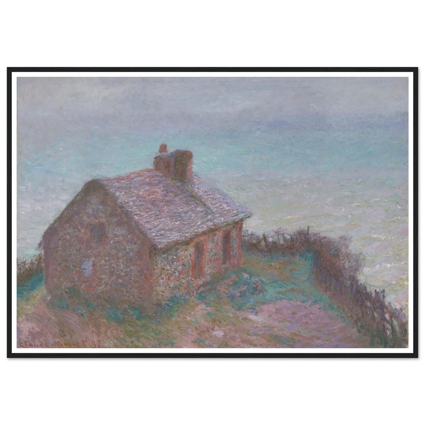 The Customs House at Varengeville (1897) Art Print | Claude Monet-Quipham Collections