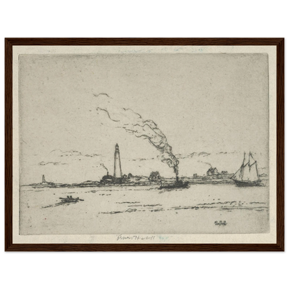 Boston Light (circa 1911) Art Print | Ernest Haskell-Quipham Collections