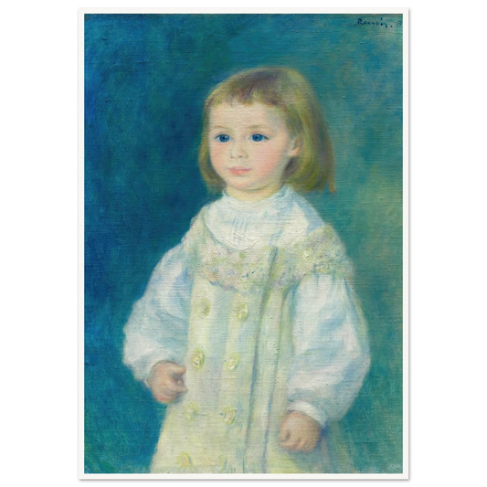 Lucie Berard (Child in White) (1883) Art Print | Pierre Auguste Renoir-Quipham Collections