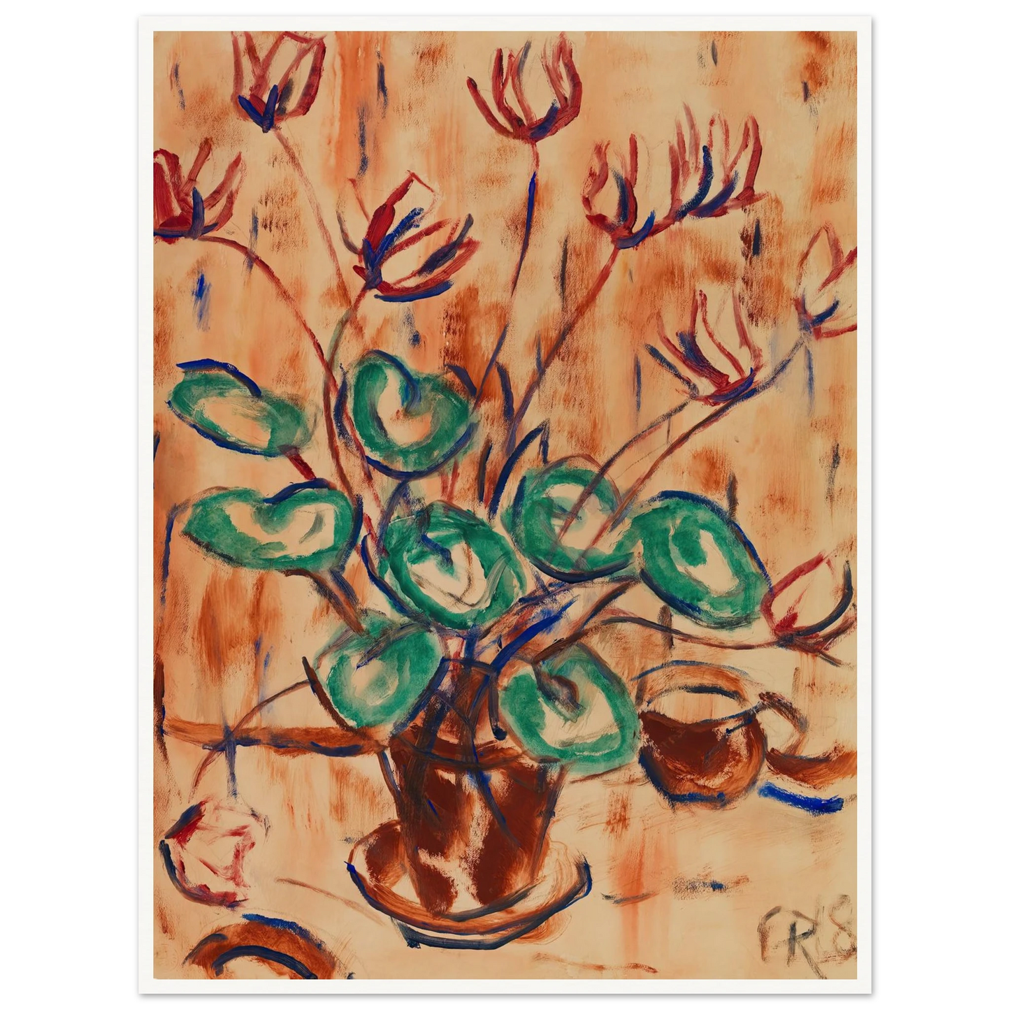 Alpenveilchen (1918) Art Print | Christian Rohlfs-Quipham Collections