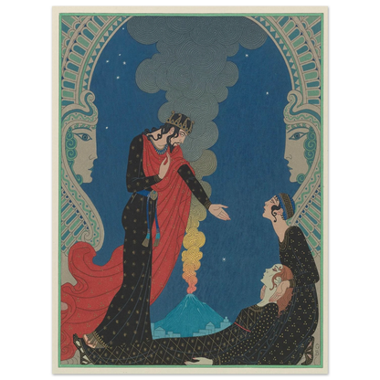 Empedocles and Panthea (1929) Art Print | George Barbier-Quipham Collections
