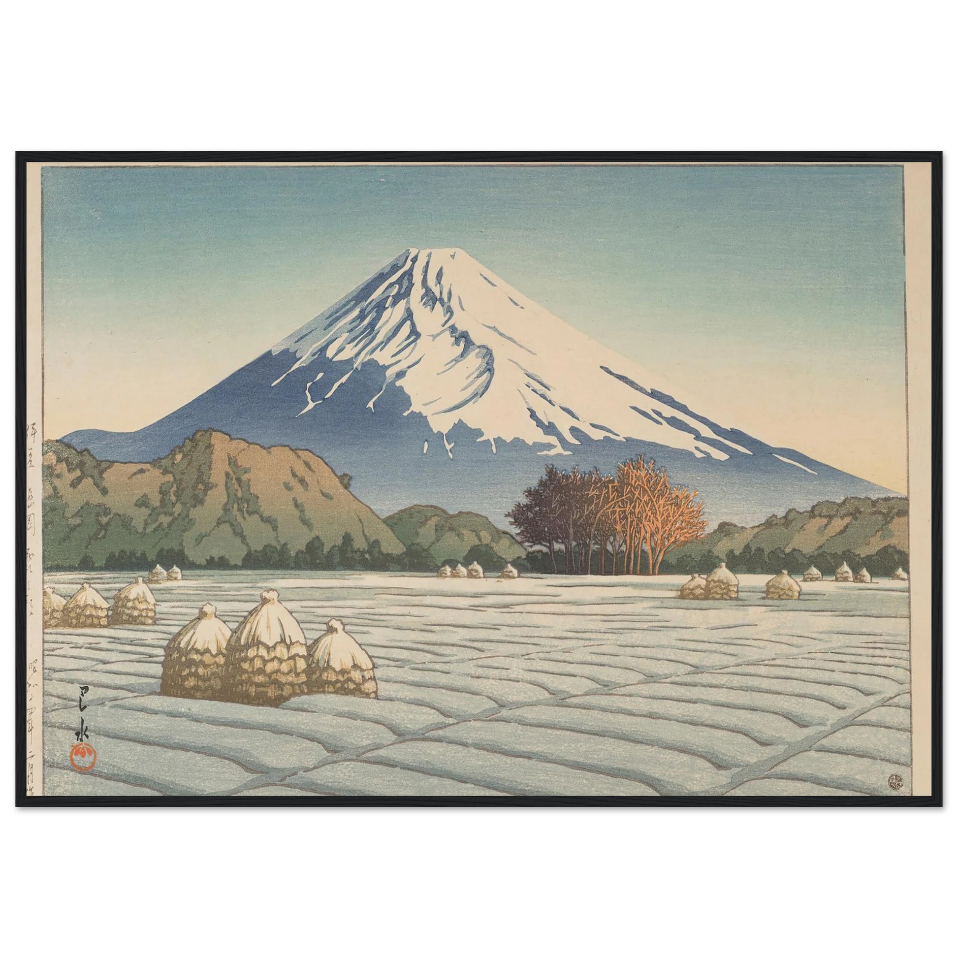 Izu Nagaoka shimo no asa (Frosty morning in Nagaoka, Izu) (1939) Art Print | Kawase Hasui-Quipham Collections