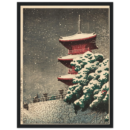 Izumo, Yasugi Kiyomizu (Yasugi Kiyomizu Temple at Izumo) (1926) Art Print | Kawase Hasui-Quipham Collections