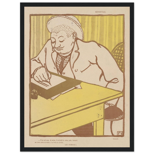 3 octobre 1903 Art Print | Felix Vallotton - Framed Poster - 30x40 cm / 12x16″ - Black frame