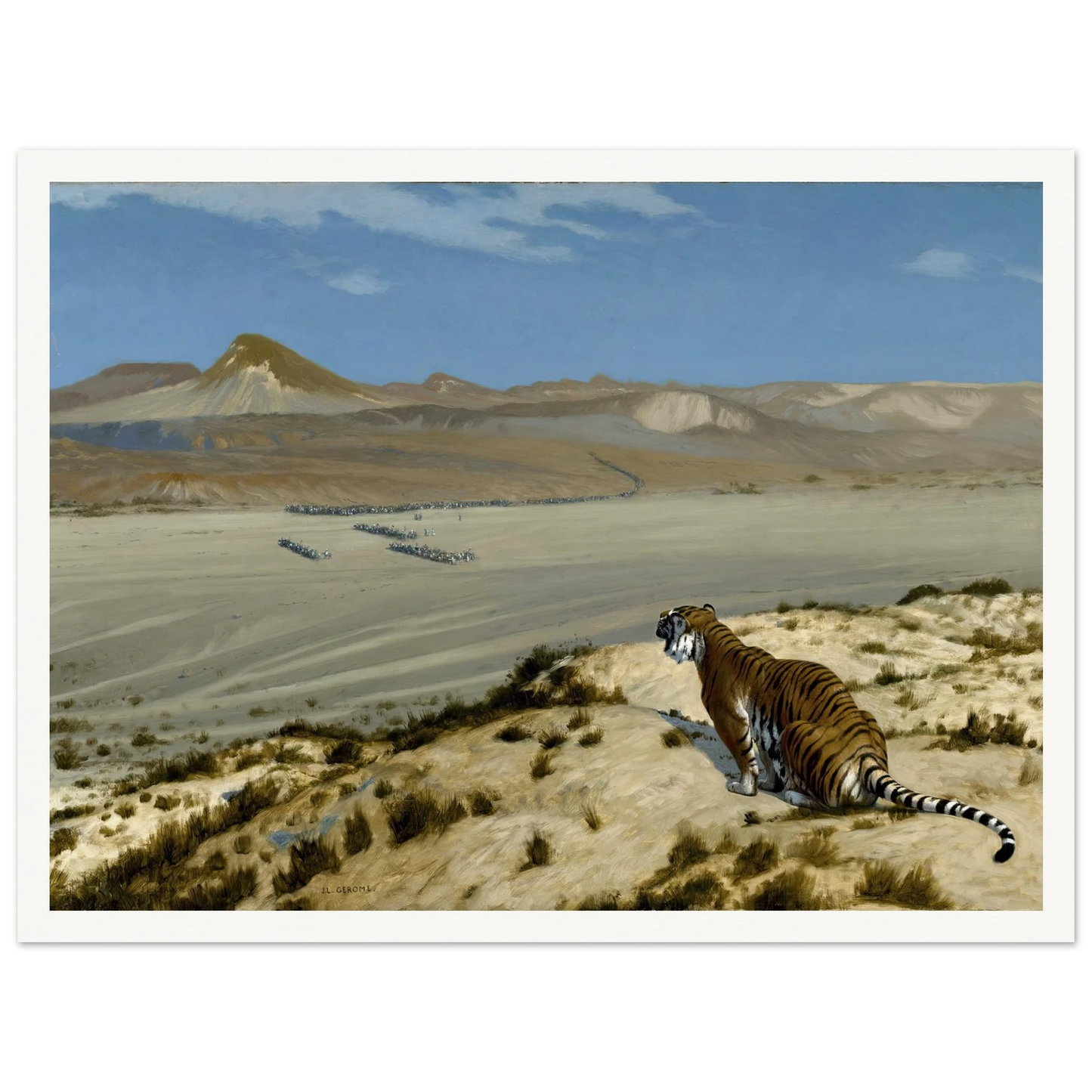 Tiger on the Watch (circa 1888) Art Print | Jean Leon Gerome-Quipham Collections