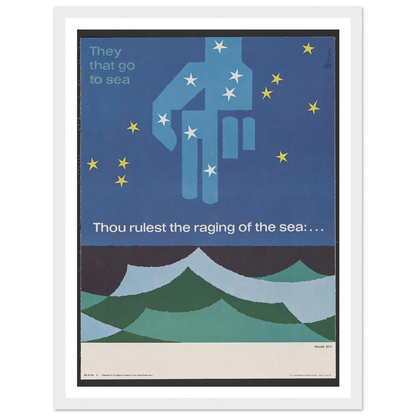 Thou rulest the raging of the sea … Psalms 89_9 (1963) Art Print | Joseph Binder-Quipham Collections