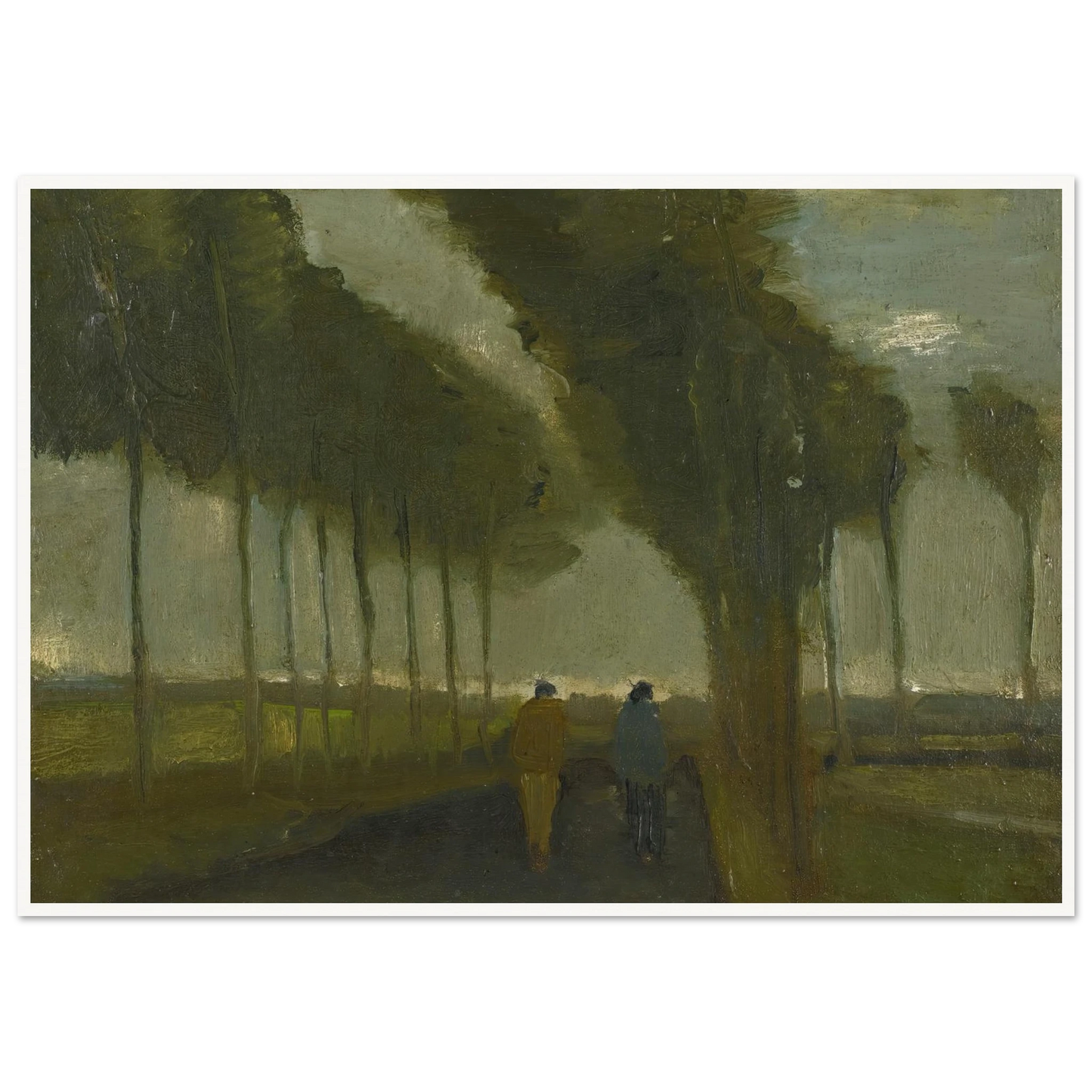 L’allée Aux Deux Promeneurs (1883) Art Print | Vincent van Gogh-Quipham Collections