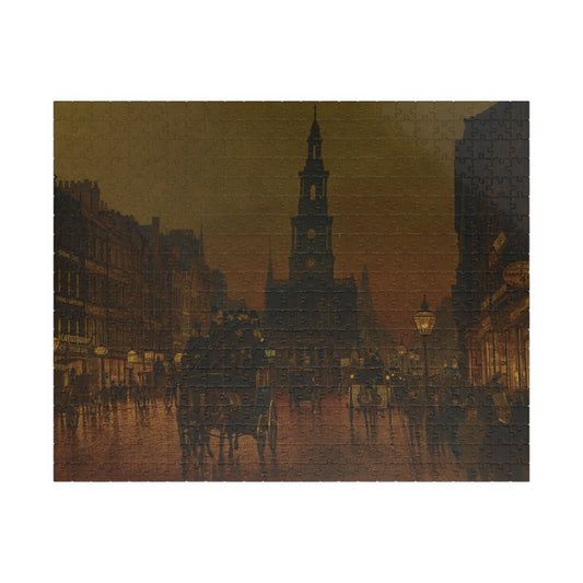 Evening on the strand, London Puzzle | John Atkinson Grimshaw-Quipham Collections