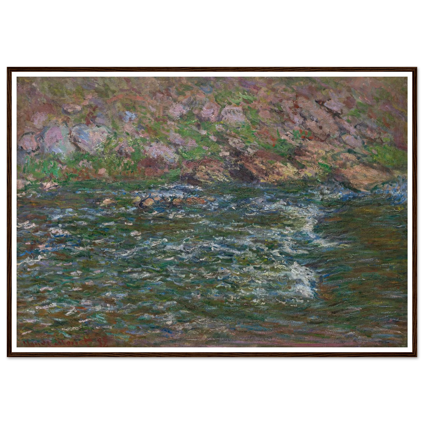 Rapids on the Petite Creuse at Fresselines (1889) Art Print | Claude Monet-Quipham Collections