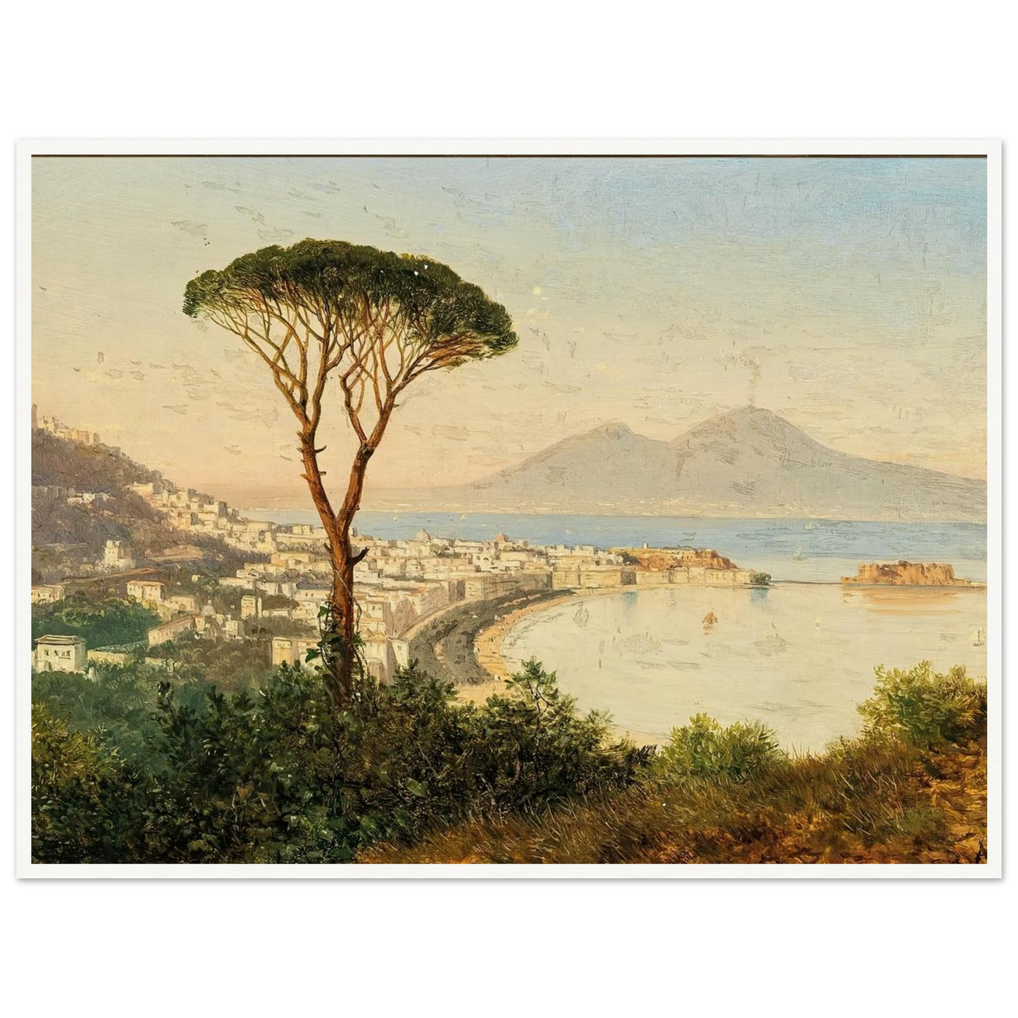 Blick auf die Bucht von Neapel Art Print | Albert Zimmermann-Quipham Collections