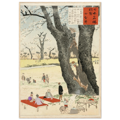 Koganei, Cherry Blossoms (1896) Art Print | Kobayashi Kiyochika-Quipham Collections