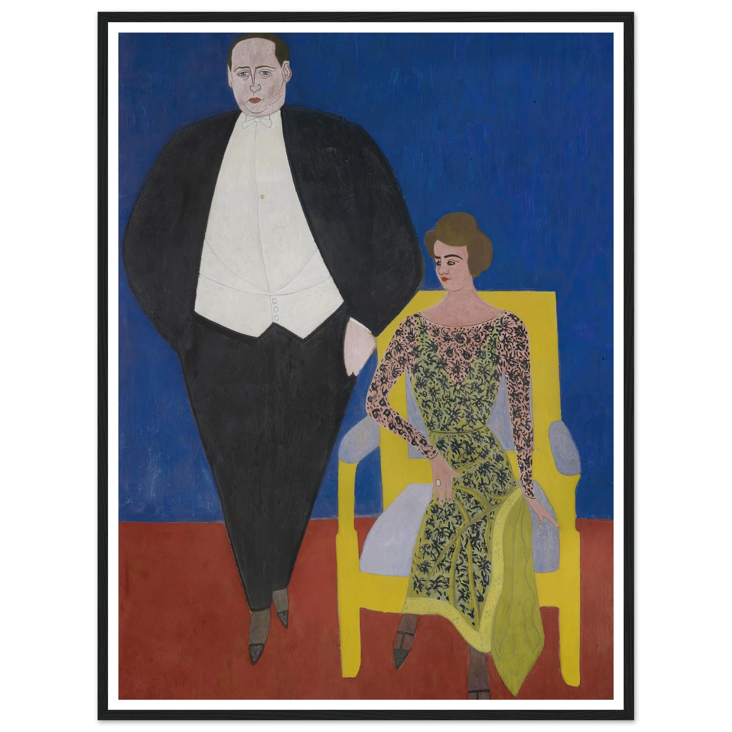 Portrait of Gustave en Norine Van Hecke (1920) Art Print | Leon Spilliaert-Quipham Collections