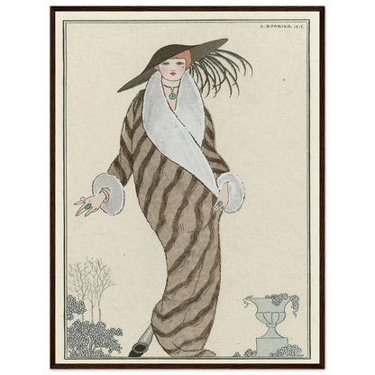 Manteau de Zibelin (1912) Art Print | George Barbier-Quipham Collections