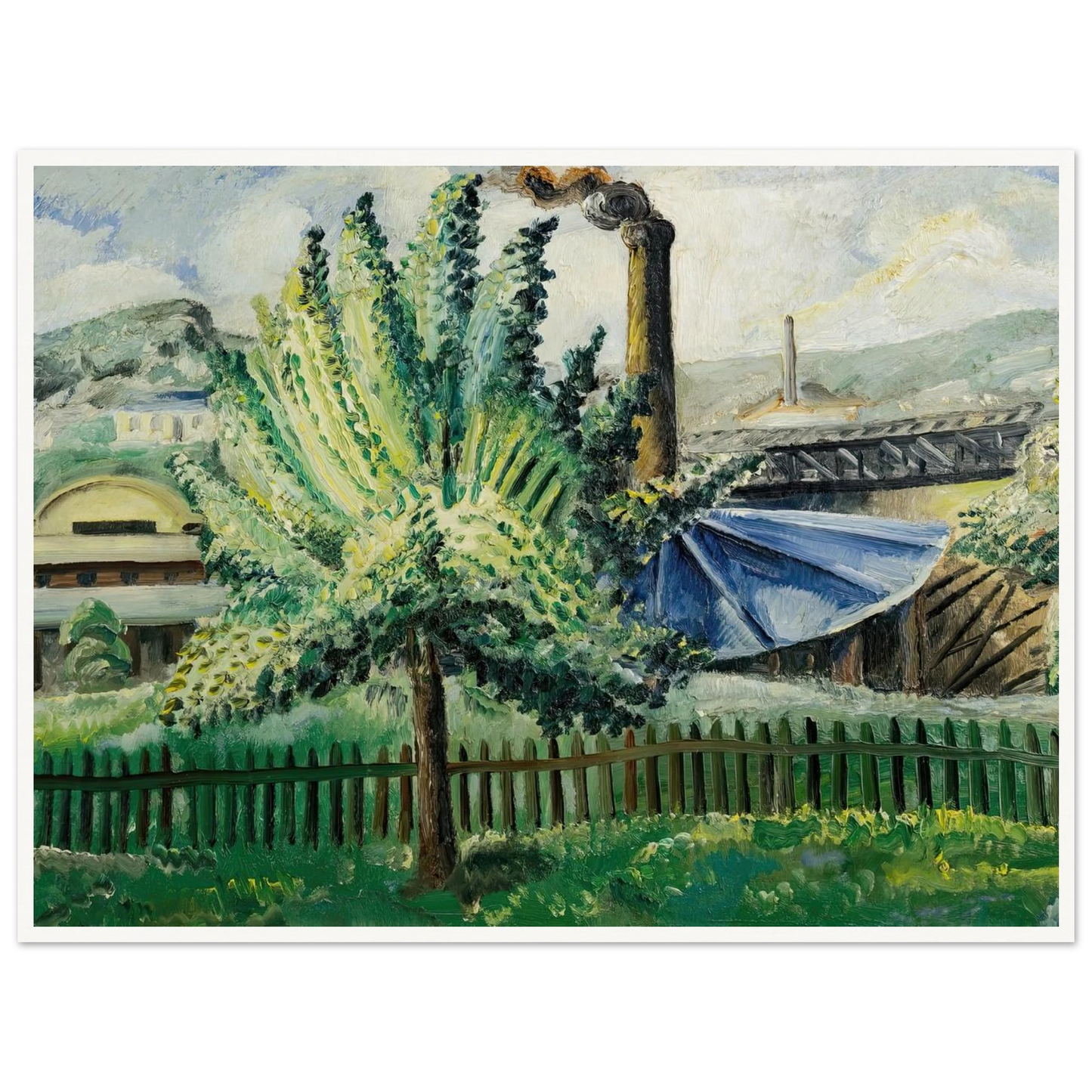 Güterbahnhof, Baumgarten vor Güterbahnhof (1927) Art Print | Paul Kleinschmidt-Quipham Collections