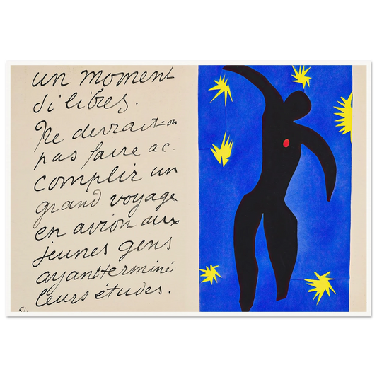 Icarus (1947) Art Print | Henri Matisse-Quipham Collections