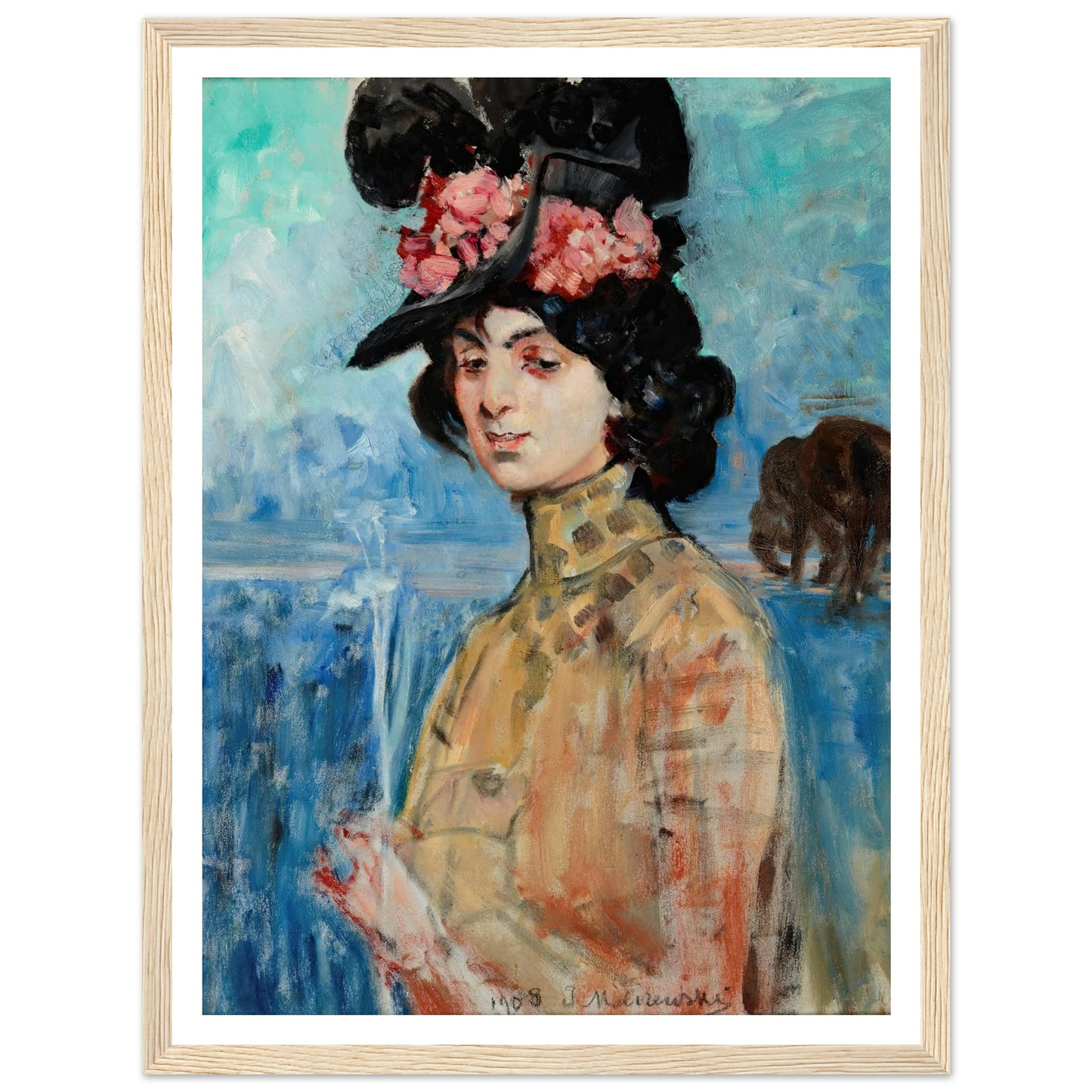 Portrait of Zofia Atteslander (1908) Art Print | Jacek Malczewski-Quipham Collections