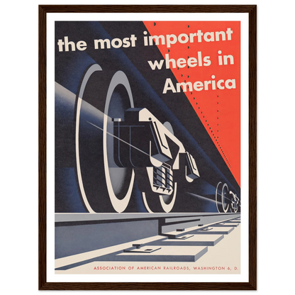 The most important wheels in America (1952) Art Print | Joseph Binder-Quipham Collections