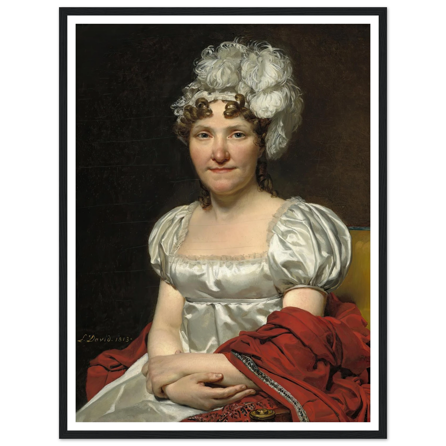 Madame David (1813) Art Print | Jacques Louis David-Quipham Collections
