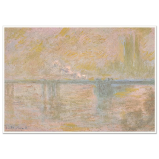 Charing-Cross Bridge in London (circa 1902) Art Print | Claude Monet-Quipham Collections