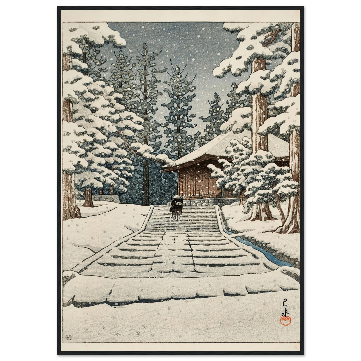Hiraizumi Konjikido (Konjiki Hall at Hiraizumi) (1957) Art Print | Kawase Hasui-Quipham Collections