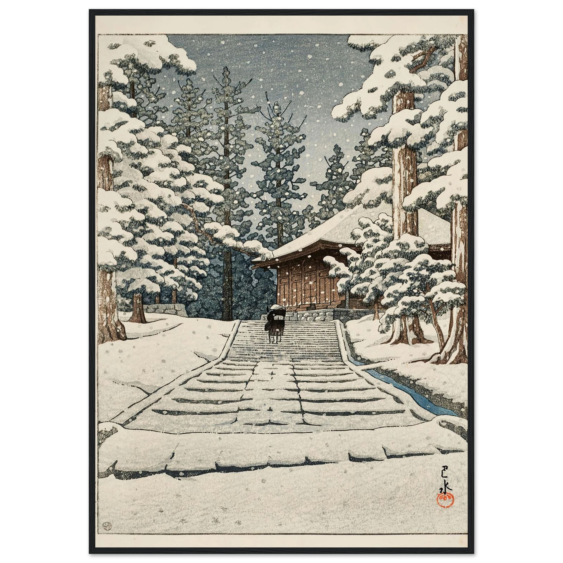 Hiraizumi Konjikido (Konjiki Hall at Hiraizumi) (1957) Art Print | Kawase Hasui-Quipham Collections