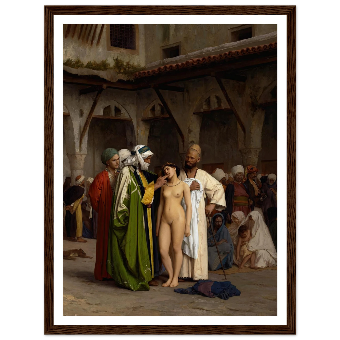 The Slave Market (circa 1866) Art Print | Jean Leon Gerome-Quipham Collections