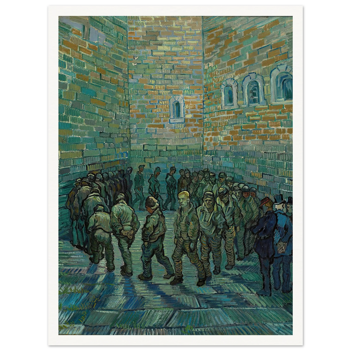 The Prison Courtyard (1890) Art Print | Vincent van Gogh-Quipham Collections