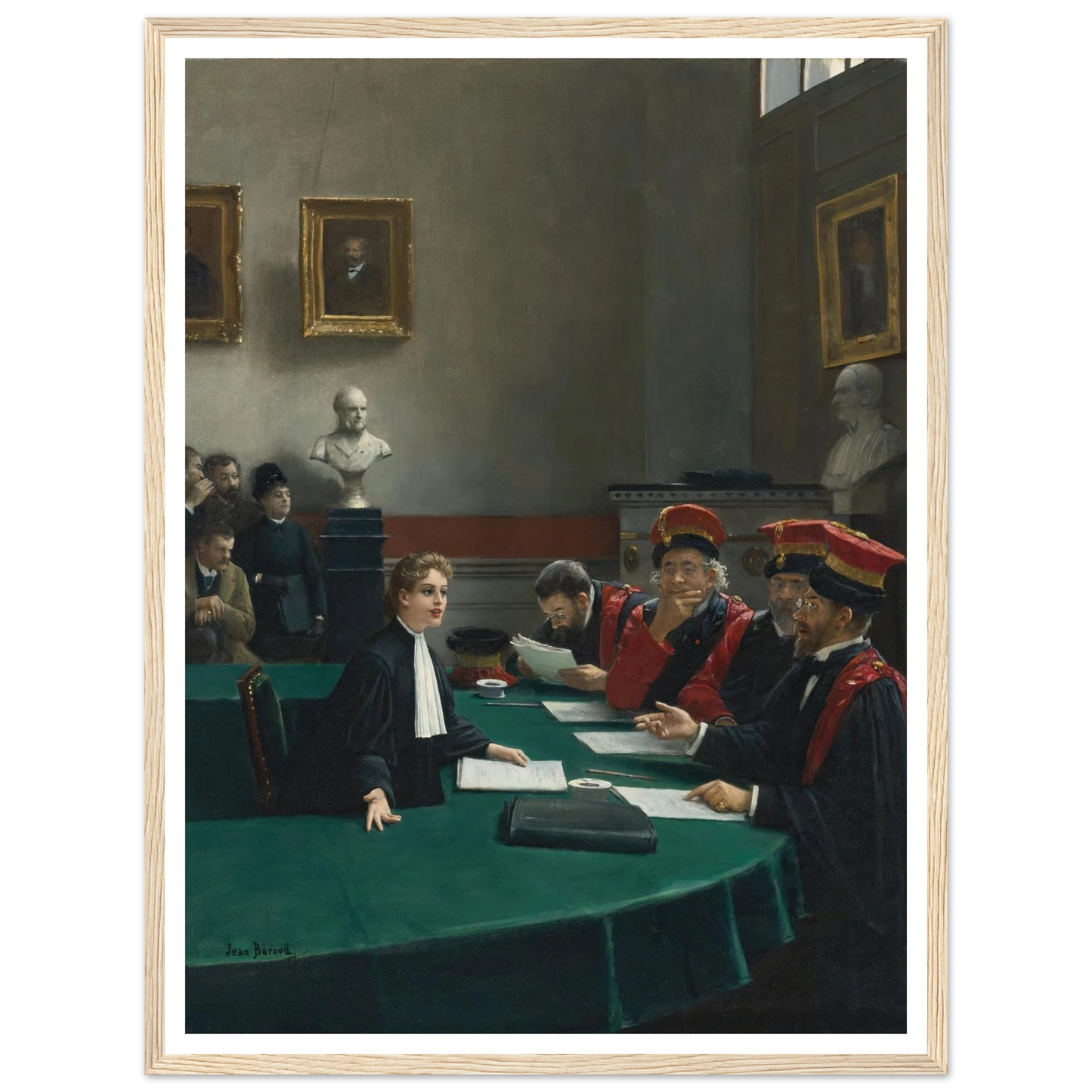 Salle d’examen de doctorat (The Doctoral Jury) Art Print | Jean Beraud-Quipham Collections