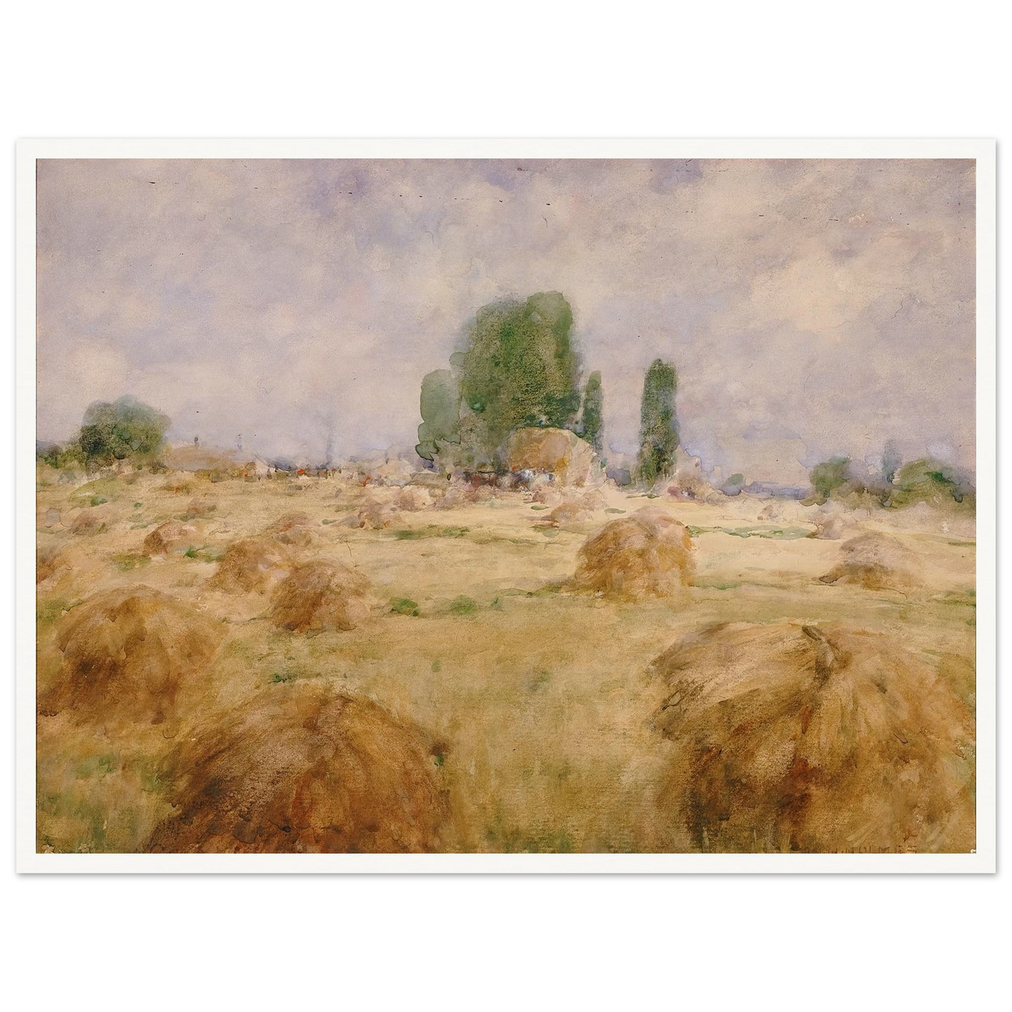 Field Of Wheat Shock Art Print | William Henry Holmes-Quipham Collections