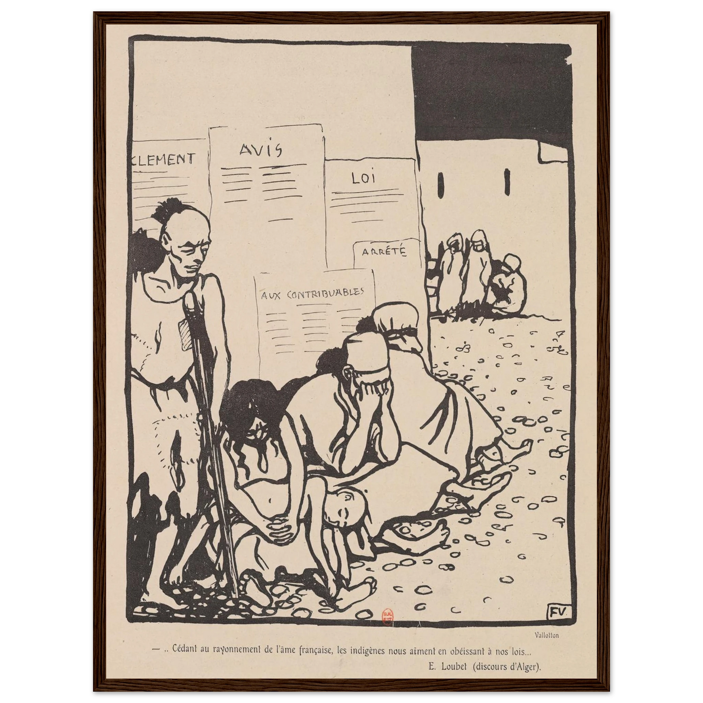 …Cedant au rayonnement de l’ame francaise,… Art Print | Felix Vallotton-Quipham Collections