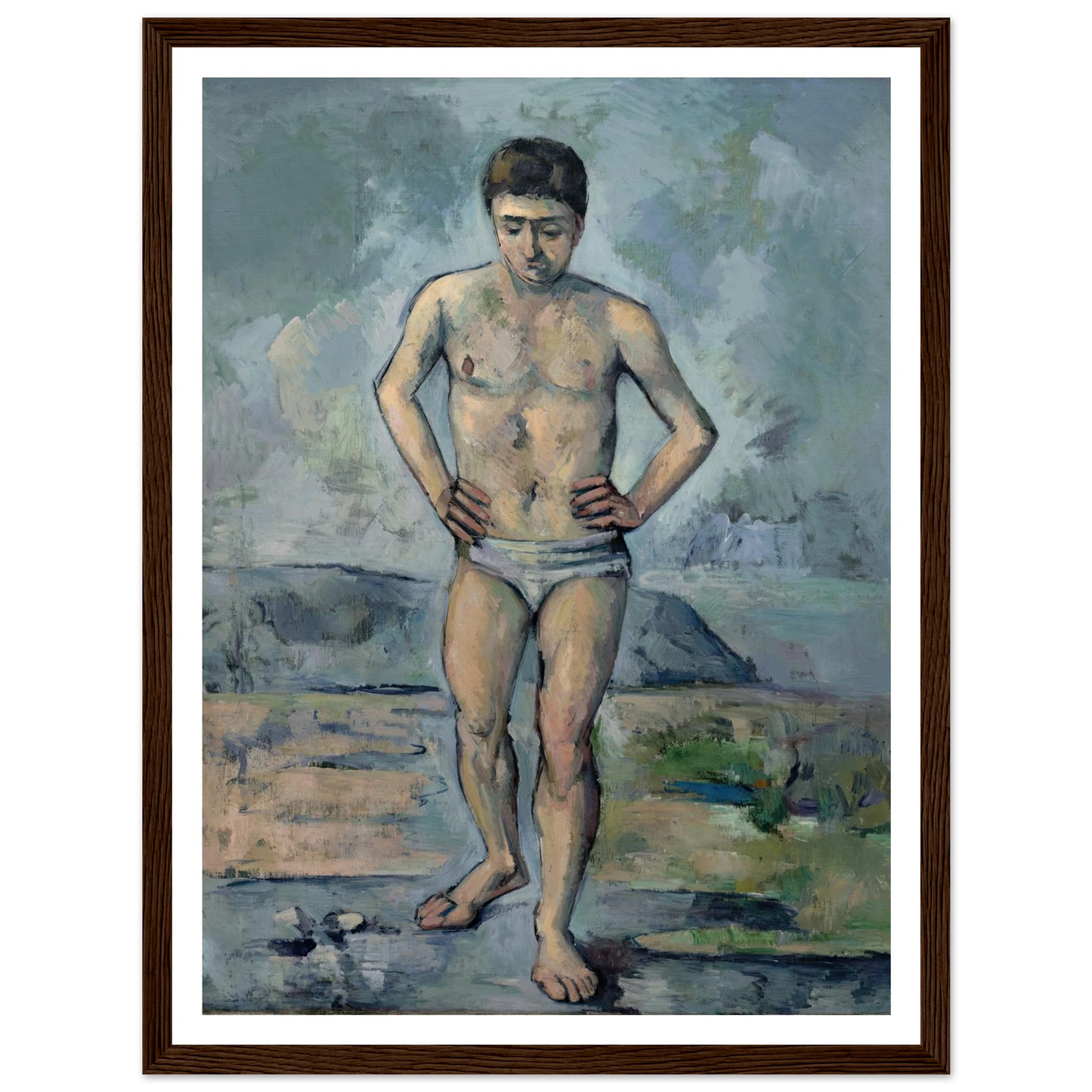 Le Grand Baigneur (1885) Art Print | Paul Cezanne-Quipham Collections