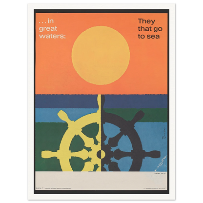 In great water; … Psalms 107_23 (1963) Art Print | Joseph Binder-Quipham Collections