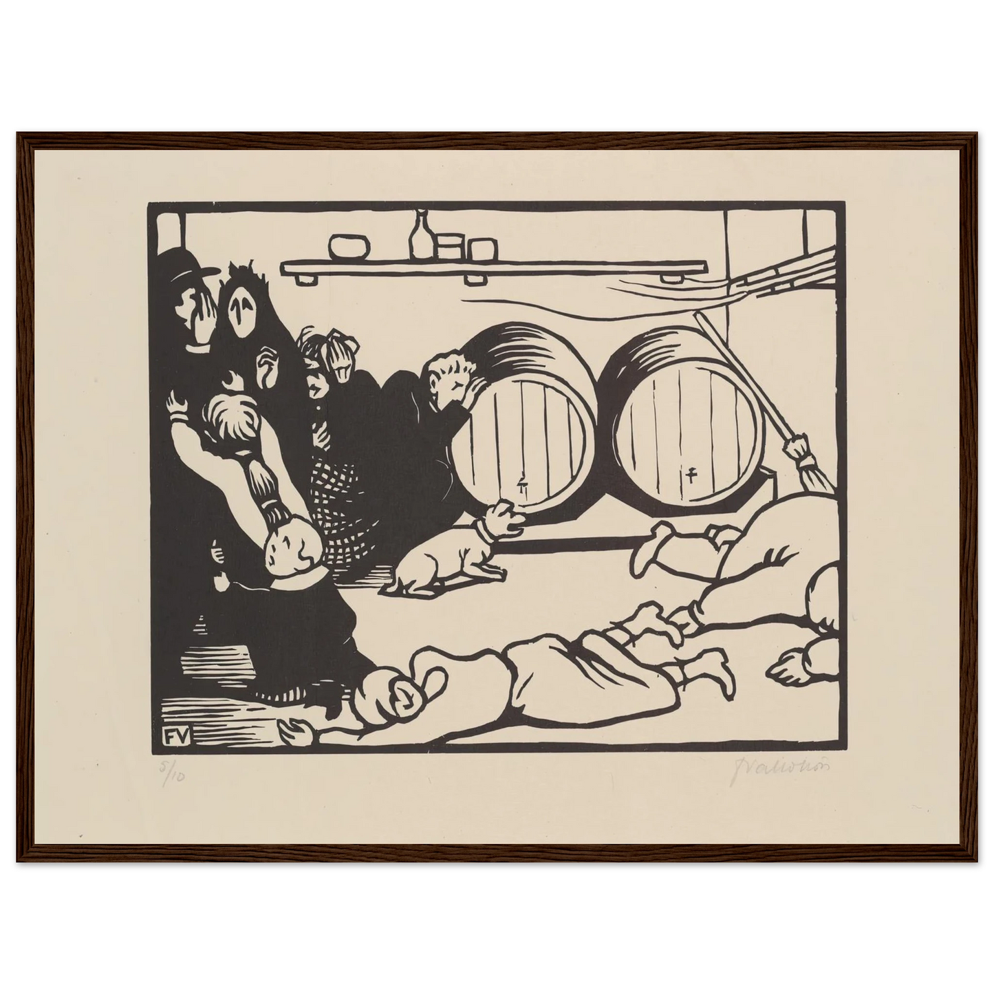The Civilians (Les Civils) (1916) Art Print | Felix Vallotton-Quipham Collections