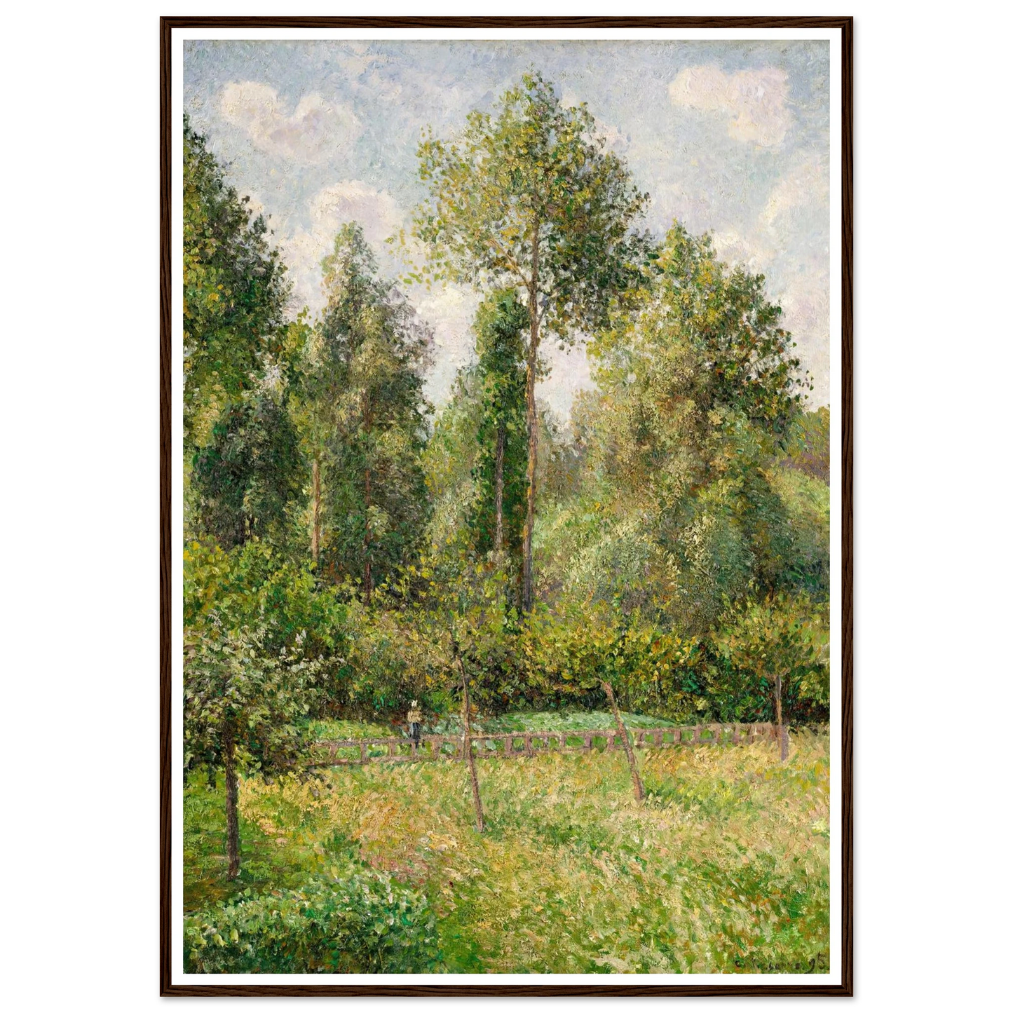 Poplars, Éragny (1895) Art Print | Camille Pissarro-Quipham Collections