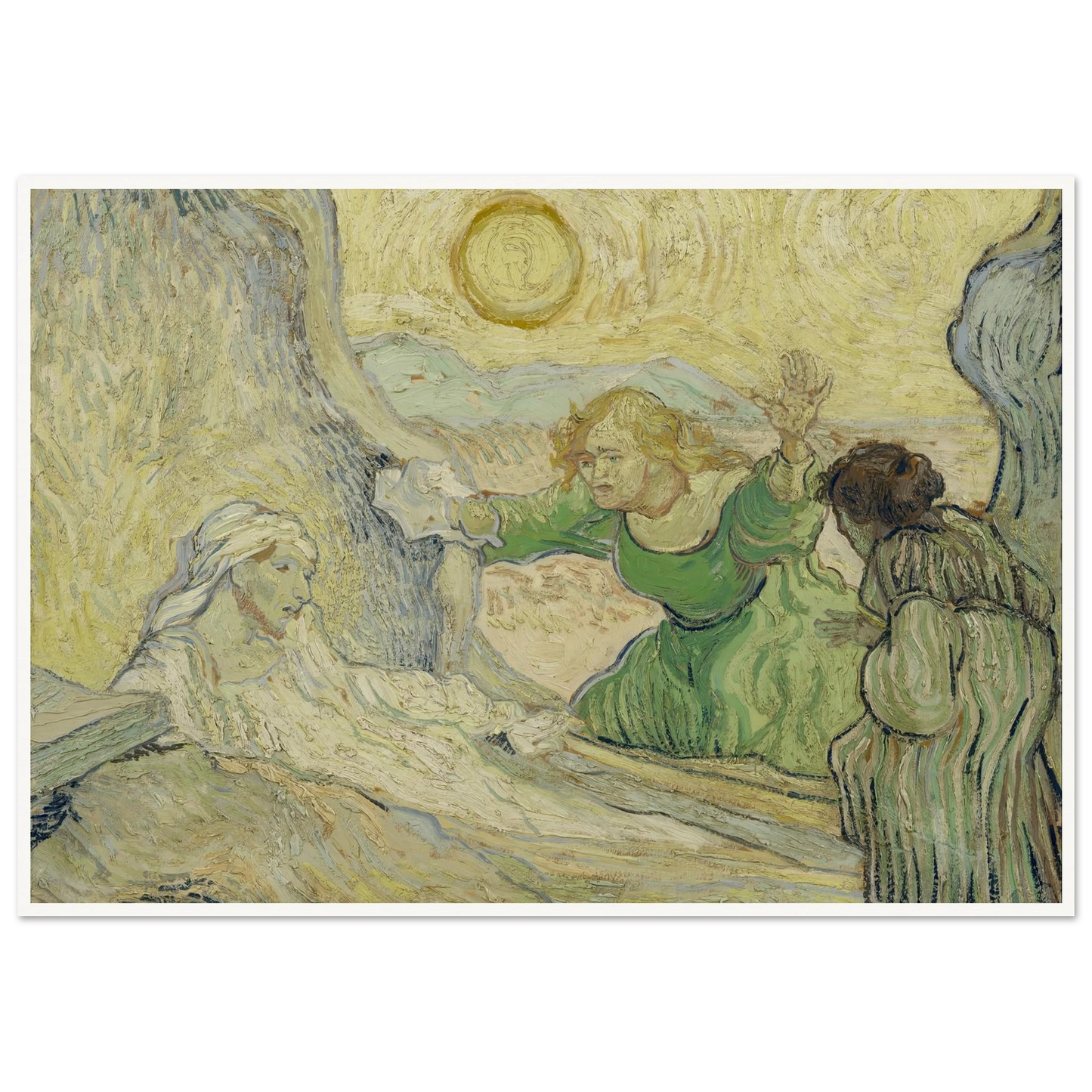 The raising of Lazarus (after Rembrandt) Art Print | Vincent van Gogh-Quipham Collections