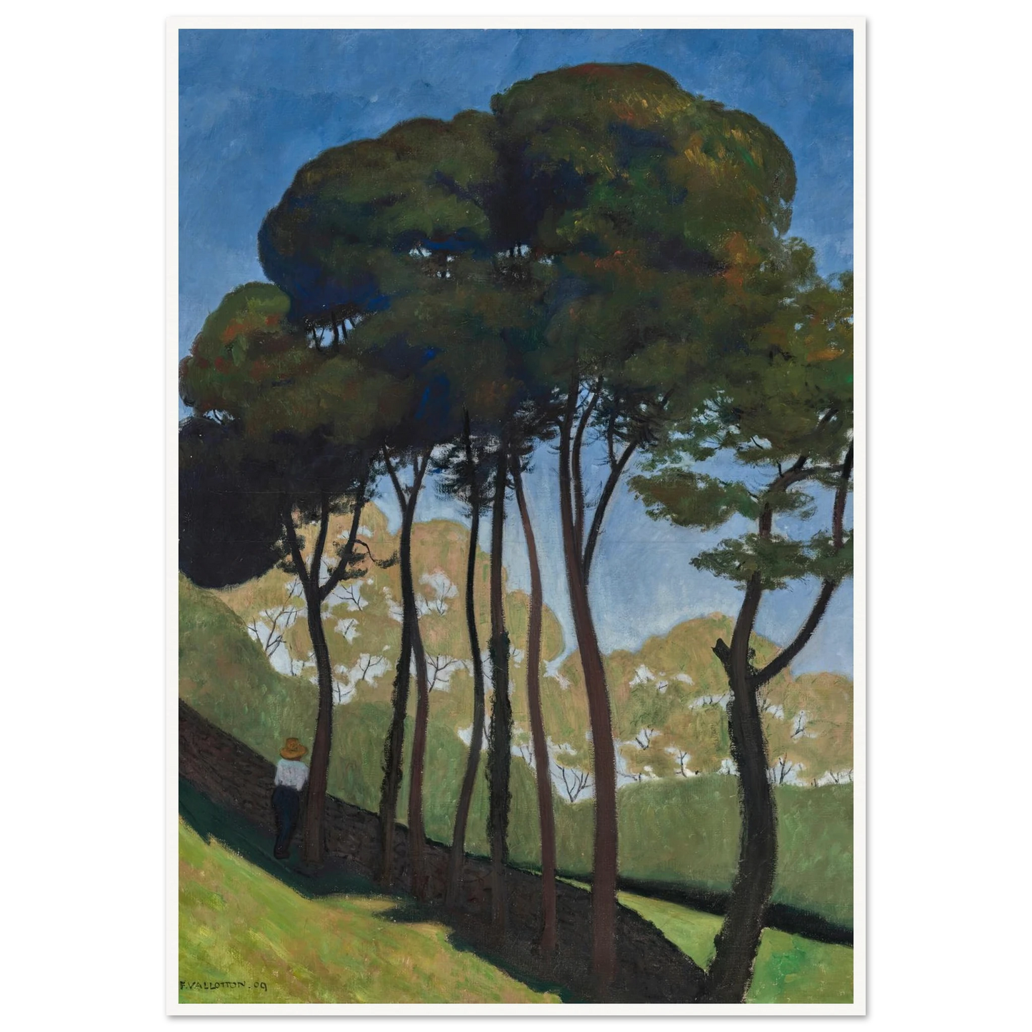 Les Grands Arbres, environs d’Honfleur (1909) Art Print | Felix Vallotton-Quipham Collections