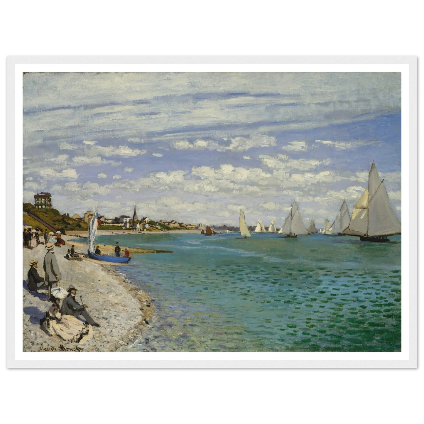 Regatta at Sainte-Adresse (1867) Art Print | Claude Monet-Quipham Collections