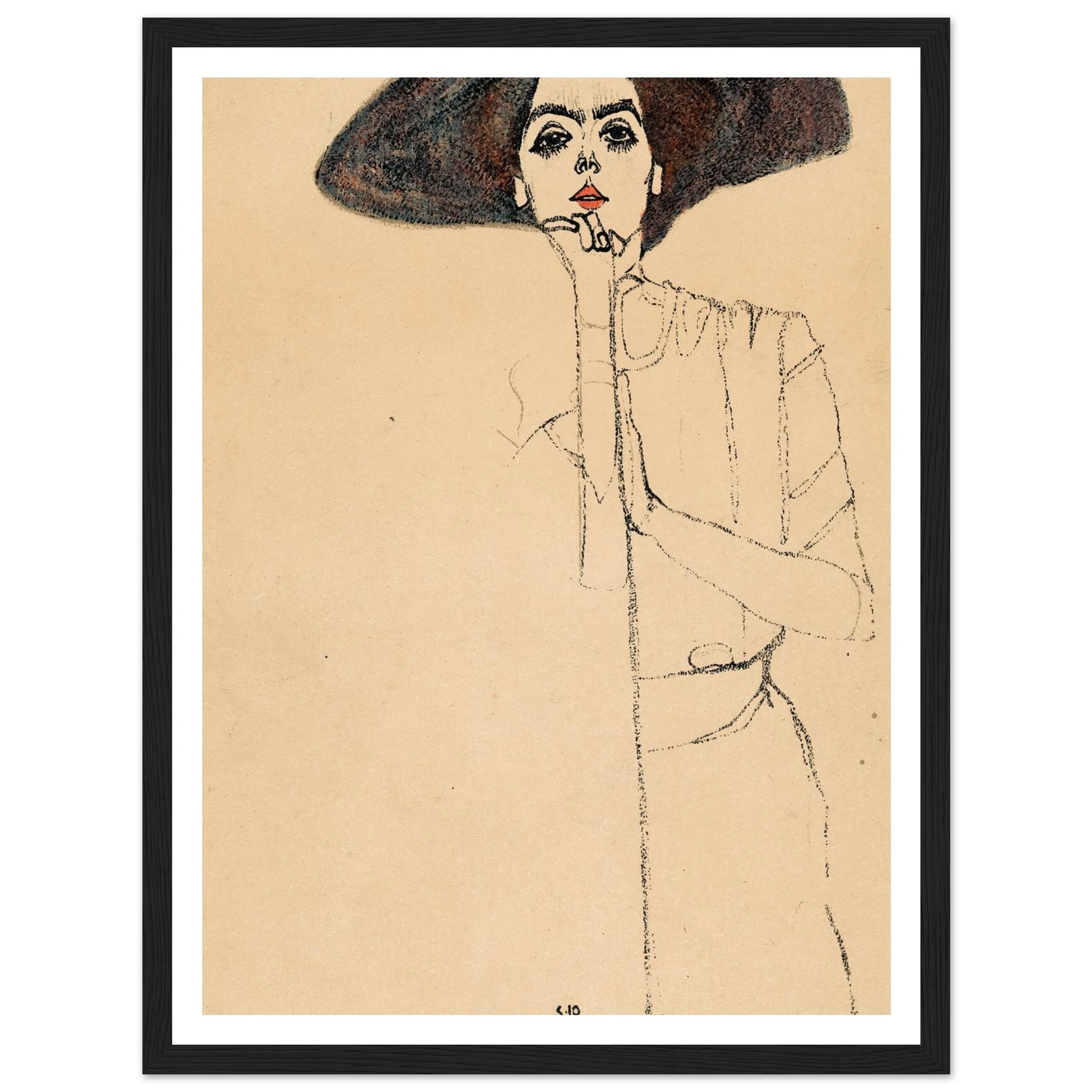 Frauenbildnis II Art Print | Egon Schiele-Quipham Collections