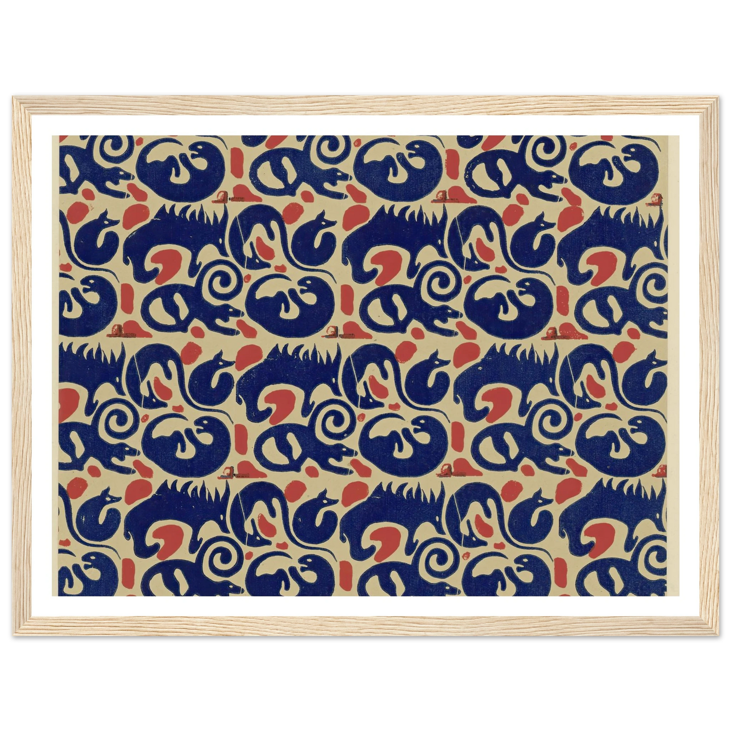 Buntpapier (Tiere) (1902 - 1906) Art Print | Maria von Uchatius-Quipham Collections