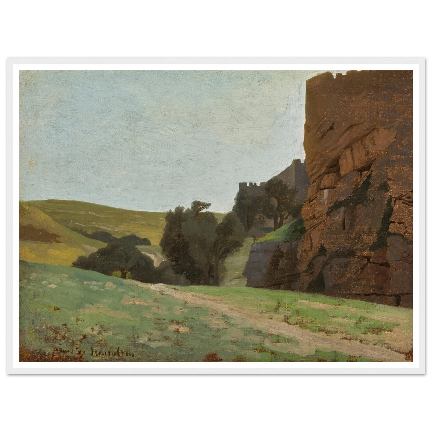 The Walls Of Jerusalem Art Print | Jean Leon Gerome-Quipham Collections